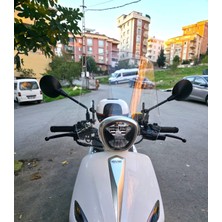 Motocam Rks Letbe Lb 125 Ön Cam 2023-2026 Model 44CM Şeffaf Renkli 4mm Aparatsız