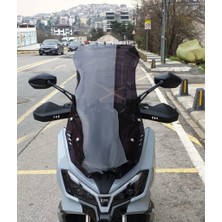 Motocam Sym Adx 300 Ön Cam 2024-2026 Model 65CM Siyah Renkli 4mm Orta Boylu