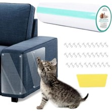 Hakay Şeffaf Kedi Tırmalama Caydırıcı Bant, Kendinden Yapışkanlı 30CM x 3m