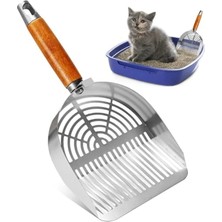 Hakay Paslanmaz Çelik Kedi ve Köpek Kum Temizleme Küreği, Ergonomik Tasarım