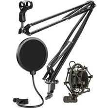 Hakay Mikrofon Standı Seti, Shock Mount ve Pop Filter, 50X50