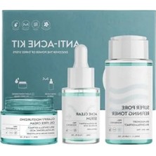 Hakay Akne ve Gözenek Sıkılaştırıcı Cilt Bakım Kiti (Tonik, Serum, Krem)
