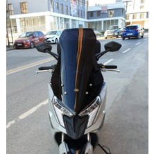 Motocam Kymco Dink R 150 Ön Cam 2023-2026 Model 68CM Siyah Renkli 4mm
