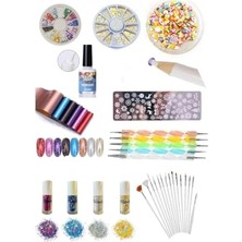 Hakay 9 Parça Tırnak Süsleme Seti, Nail Art Seti