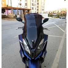 Motocam Kymco Downtown 250I Ön Cam 2016-2026-2026 Model 78CM Siyah Renkli 4mm Uzun