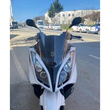 Motocam Kymco Xtown 250 I Ön Cam 2016-2026 Model 78CM Şeffaf Renkli 4mm Uzun