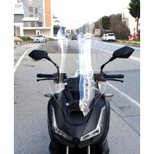 Motocam Salcano Wind 150 Ön Cam 2023-2026 Model 68CM Şeffaf Renkli 4mm