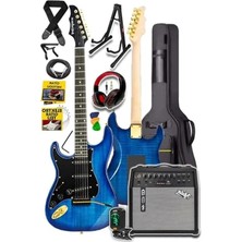 Hakay Şarjlı 50W Amfili Elektro Gitar Seti, Tam Ekipman Içerir