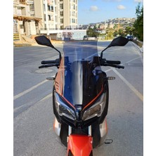 Motocam Qj Atr 125 Ön Cam 2023-2026 Model 65CM Füme Renkli 4mm Orta Boylu