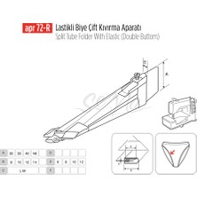 Apr Apere Lastikli Biye Çift Kıvırma Aparat 50-15MM/APR 72R