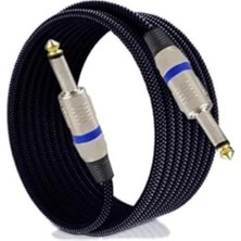 Hakay 6.35 mm Jak Kablo, 10 Metre Uzunlukta, Enstrüman Için