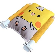 Hakay Çift Taraflı Yumuşak Kuş Yatağı, Sarı ve Gri Renkli