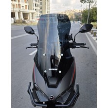Motocam Salcano Wind 150 Ön Cam 2023-2026 Model 57CM Siyah Renkli 4mm