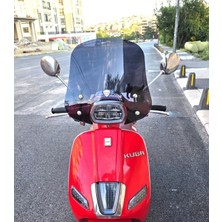 Motocam Küba Grace 50 Ön Cam 2023-2026 Model 42CM Siyah Renkli  Aparatsız