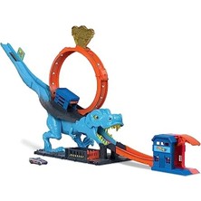 Hakay Dinozor Mücadelesi Oyun Seti, T-Rex ve Akrobasi Pist ile Eğlenceli Oyun Deneyimi