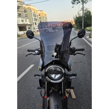 Motocam Husqvarna Svartpilen 250 Ön Cam 2024-2026 Model 47CM Siyah Renkli 4mm