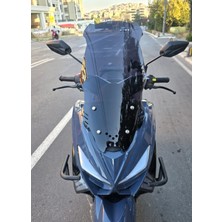 Motocam Küba Newcity 125 Ön Cam 2023-2026 Model 65CM Siyah Renkli 4mm Orta Boylu