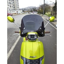 Motocam Küba Ravida 125 Ön Cam 2024-2026 Model 38CM Siyah Renkli 4mm Aparatsız