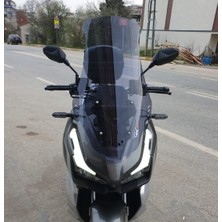 Motocam Kral Arneb 150 Ön Cam 2023-2026 Model 65CM Füme Renkli 4mm Orta Boylu