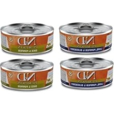 Hakay Yetişkin Kediler Için 4 Adet Yaş Mama, Kuzu ve Ördek Karışımı 80G