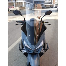 Motocam Küba Chia 125 Ön Cam 2023-2026 Model 78CM Şeffaf Renkli 4mm Uzun