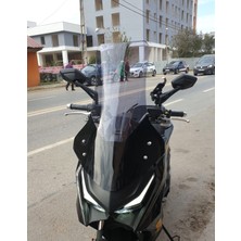 Motocam Kymco Krv 200 Ön Cam 2022-2026 Model 75CM Füme Renkli 4mm Uzun