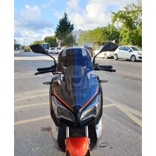 Motocam Qj Atr 125 Ön Cam 2023-2026 Model 65CM Şeffaf Renkli 4mm Orta Boylu