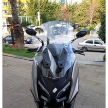 Motocam Rks Fort 250 Ön Cam 2023-2026 Model 74CM Şeffaf Renkli 4mm Uzun