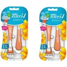 Hakay Kadın Tıraş Bıçağı Seti, 2 Adet, 2 Paket Halinde Sunulmakta