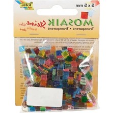 Hakay 5x5 mm Transparan Mozaik - 700 Adet, 20 Renk