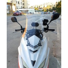 Motocam Motolüx Mtx 125 Ön Cam 2022-2026 Model 75CM Şeffaf Renkli 4mm Uzun