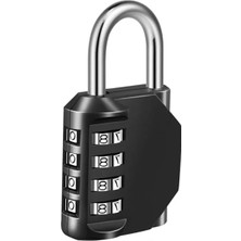 Hakay 4 Haneli Şifreli Asma Kilit, Su Geçirmez ve Paslanmaz Çelik Yapı ile Güvenlik