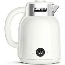 Hakay Xenon Smart Akıllı Kettle Paslanmaz Çelik Çift Katmanlı Wi-Fi Mobil Uygulama ile Uzaktan Kontrol Edilebilen Otomatik Kapanma Hızlı Kaynatma Kaçak Akım Korumalı Su Isıtıcı 1.5 Lt (Krem) X7101