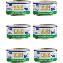 Hakay Nutri Feline Tahılsız Ton Balıklı, Tavuklu ve Ciğerli Mousse Kedi Konservesi 70 gr x 6 Adet - Ipeksi Köpük Mama