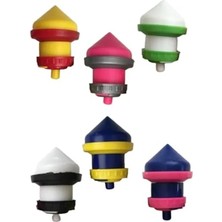 Hakay 6'lı Paket Plastik Basmalı Topaç