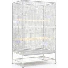 Hakay 90X58,4X152,4 cm Beyaz Ayaklı Kafes