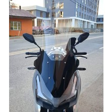 Motocam Kral Arneb 150 Ön Cam 2023-2026 Model 78CM Şeffaf Renkli 4mm Uzun