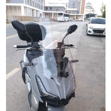 Motocam Motolüx Wow 150  Ön Cam 2023-2026 Model 65CM Şeffaf Renkli 4mm Orta Boylu