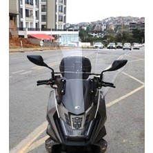 Motocam Kymco Skytown 125 Ön Cam 2023-2026 Model 72CM Şeffaf Renkli 4mm Uzun