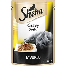 3 Adet Sheba Pouch Tavuklu Kedi Maması 85G
