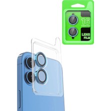 Markaon Kesgin Market® Newface Apple iPhone 16 Plus Raze Metal Kamera Lens - Lacivert Teknokesgin