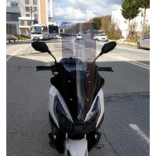 Motocam Volta Apec Apx7 Ön Cam 2025-2026 Model 78CM Füme Renkli 4mm Uzun