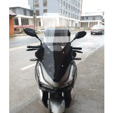 Motocam Küba Rubano 150 Ön Cam 2023-2026 Model 78CM Şeffaf Renkli 4mm Uzun
