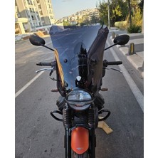Motocam Moto Guzzi V7 Stone Ön Cam 2021-2023 Model 52CM Siyah Renkli 4mm Aparatsız