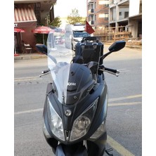 Motocam Sym Joymax 250 I Ön Cam 2013-2016 Model 65CM Şeffaf Renkli 4mm Orta Boylu