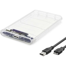 Epilons Hdd Kutu Usb3.0 Plastik Sata 2.5" Transparent HDX1760