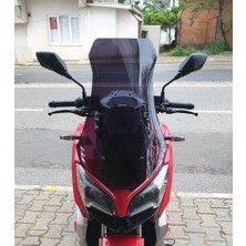 Motocam Rks Reale 125 Ön Cam 2023-2026 Model 75CM Siyah Renkli 4mm Uzun