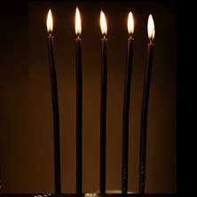 Kuzey Oyuncak Yüksek Kalite 16PCS Church Black Candles 16 Adet Siyah Arınma Mumu Siyah Kilise Mumu Siyah Ayin Mumu