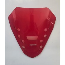 Motocam Yamaha Xmax Ön Cam 2023-2026 Model 36CM Kırmızı Renkli 4mm Sportif