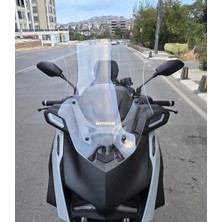 Motocam Yamaha Xmax Techmax Ön Cam 2025-2026 Model 63CM Şeffaf Renkli 4mm Asansörlü